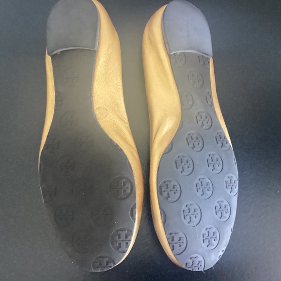 Tory Burch Metallic Gold Flats - Picture 3 of 4